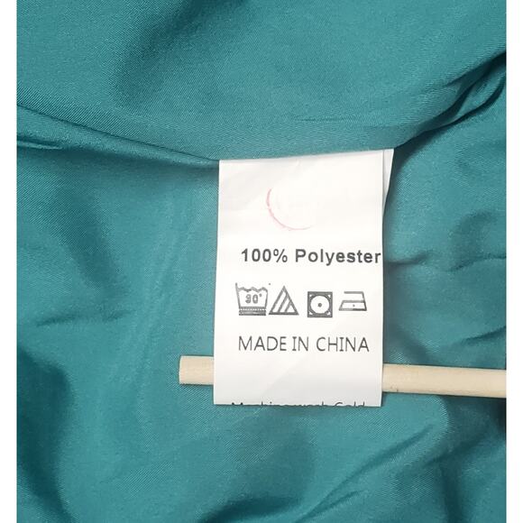 Unbranded Green Abstract Ruffle Midi Dress Women’s S Lightweight Flutter Sleeve - Picture 7 of 11